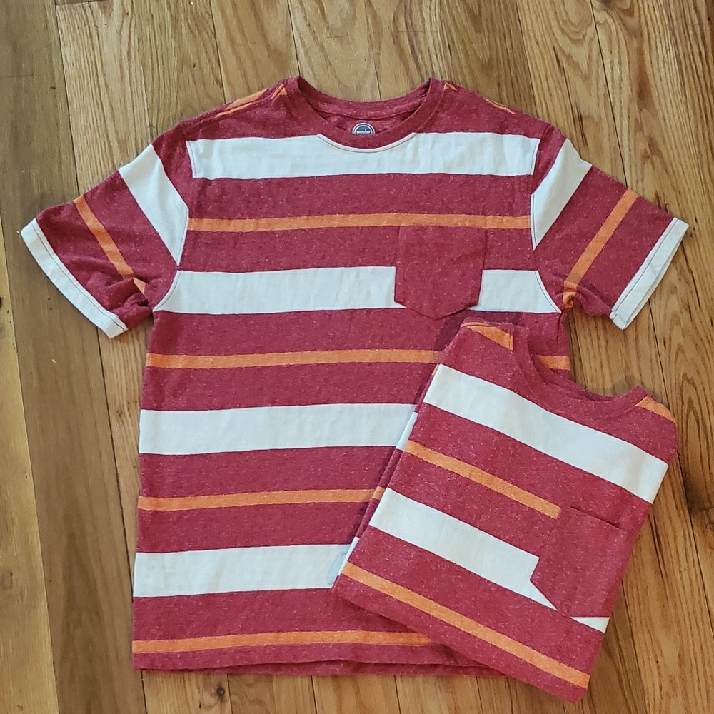 XL Boys Wonder Nation Red Striped Shirt